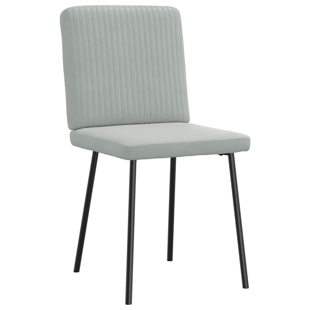 LAPOOH Sedie da Pranzo 4 pz Grigio Chiaro in Velluto,Sedie da Pranzo,Sedie da Sala da Pranzo,Sedie da Pranzo Moderne -3315286