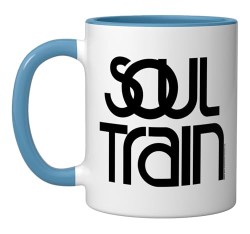 Soul Train Classic Logo Ceramic Mug, Blue/White