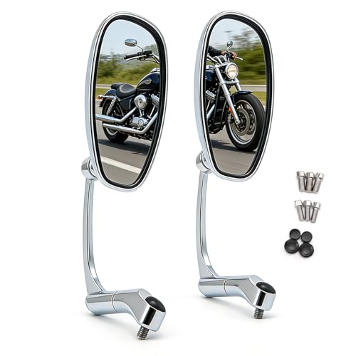 Rétroviseur moto en alliage d'aluminium gauche-droite pour scooter