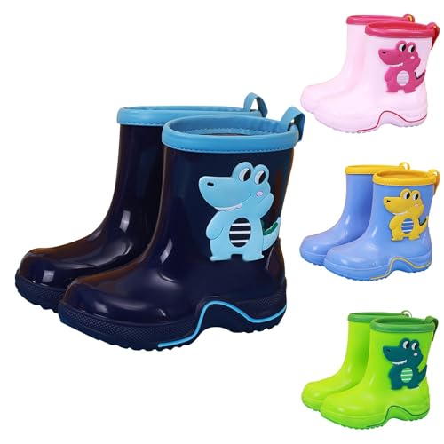 Genérico Botas de Agua Niña Niño, Botas Agua Niño Niña Botas Lluvia Unisex Niños Monocromo Impermeables y Antideslizante Outdoor Botas de lluvia Infantiles