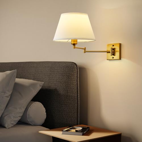 Kartoosh Battery Operated Wall Sconces Set Of Two, Swing Arm Wall Lamp thumb #7