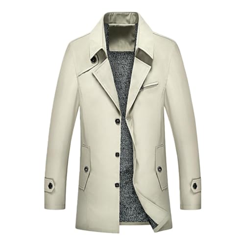 Trench pour homme ajusté fini le froid de mi-saison avec ce vêtement épais