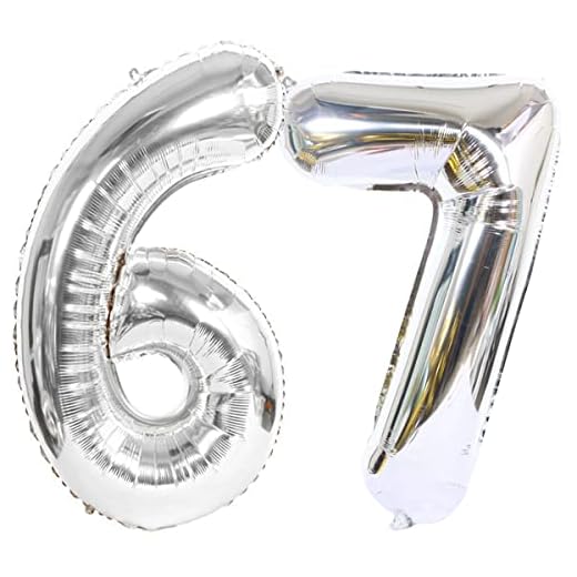 2 globos con el número 67 plateados para cumpleaños XXL de 100 cm, globos con número 67, globos de helio 67, globos gigantes para fiesta de cumpleaños