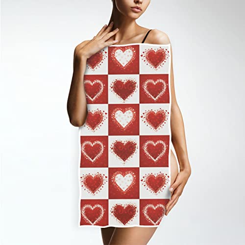 Vdsrup Love Hearts Valentines Day Hand Towels Christmas Mothers Day Bathroom Theme Towel Soft Bath Guest Face Towel Absorbent Kitchen Tea Dish Towels Washcloths 16 X 30 In #TOP4