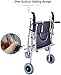 Commode Chair,Toilet Chair 4-in-1 Rolling Casters Elderly Wheelchair Commode Adult Folding Mobile Toilet Seat Toilet Bath Chair Pregnant Women Commode Chair