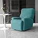 YOPOIY All-Inclusive Recliner Cover 4-Pieces Jacquard Pattern Recliner Slipcover 1 Seater Couch Protector Soft Furniture Protector Covers with Elastic Chair Covers -Khaki-2
