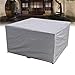 Pokrowiec na Meble Ogrodowe, Wodoszczelny, Plandeka Okryciowa na Meble Ogrodowe 210D Oxford, Odporny na Działanie Promieni UV, Pokrowiec Ochronny na Stół Ogrodowy Szary (Size : 220×220×85cm)