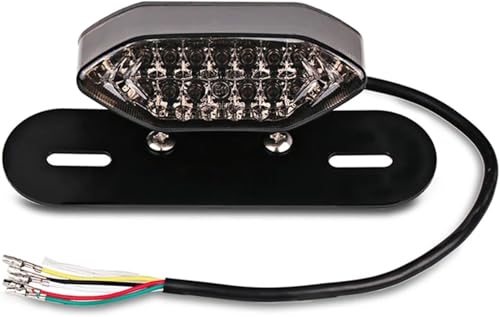 Luz trasera impermeable con intermitentes y luz de freno para moto