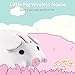 Wireless Bluetooth Mouse, Cute Little Pig Dual Mode(BT & 2.4G USB) Silent Portable Ergonomic Wireless Optical Kawaii Mice, for PC Laptop Tablet Computer, Kids Boys Girls Animal Lovers Gift (White)