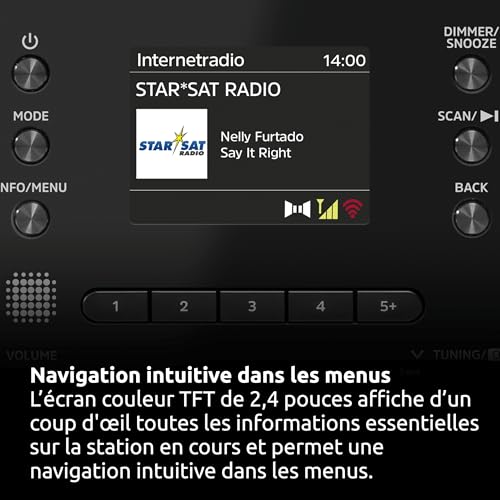 TechniSat DIGITRADIO 550 IR - Radio Internet stéréo, Dab+, FM, Wi-FI – vue 4