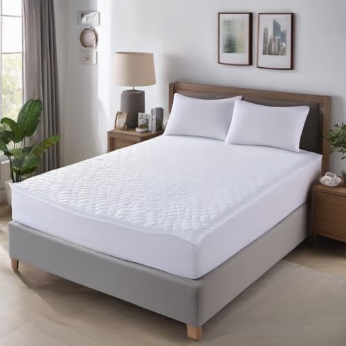 Protection imperméable pour matelas blanc 90x200 alèse coton élastique - 2
