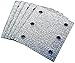 Makita 742520-A 4" x 4-1/2" Abrasive Hook & Loop 6-Hole Sanding Sheets 80 Grit - 5 per Package