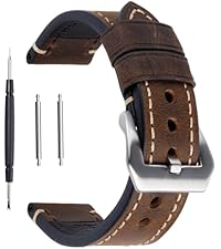 小物 Vintage Watch Belt - Wide Brown brown-leather-watchband-wb-072