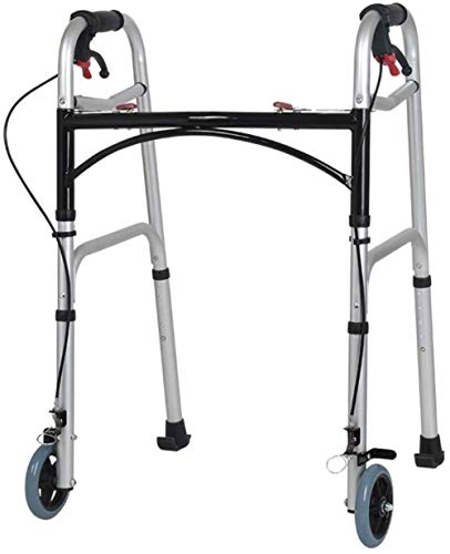Andadores para discapacidad Andador para Ancianos Sin Ruedas Asiento con Freno de Mano Ajustable Altura Walker Walker Ancianos Rehabilitaci�n Walker