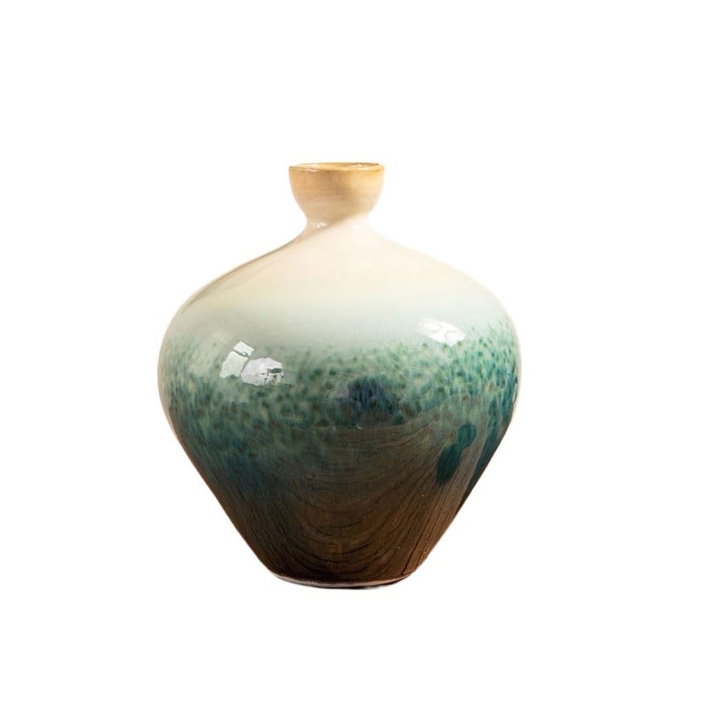 EINES Chinese Ceramic Vase Handmade Porcelain Living Room TV Cabinet Entrance Hall Home Ornaments