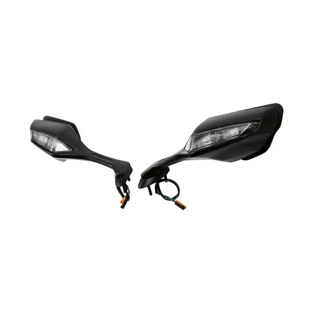 Espejo retrovisor para Motocicleta Espejos Retrovisores Plegables para Motocicleta con Intermitentes para LED para CBR1000RR CBR 1000 RR 2017-2024 2019 2018, Manillar Giratorio