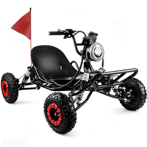 Electric Go Kart, 2000W Motor Go Kart for Adults & Kids with Premium Steel Tubular Frame, 3 Speed...