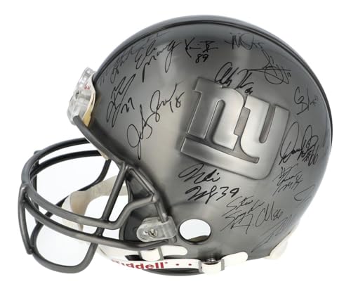 2007 New York Giants Super Bowl Champs Team Signed Full Size Helmet Steiner COA - Autographed NFL Helmets