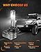 SEALIGHT 9005/HB3 9006/HB4 Fog Light Bulb, 80000LM Ultra Bright, 2x 9005 & 9006 Bulbs in Pack