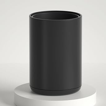 2.1 Gallon/8L Bathroom Trash Can, Small Garbage Can, Black