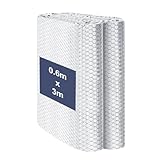 Storystore Foil Insulation Roll 60cm x 3m, Double Reflective Bubble Foil Insulation Roll, Aluminum Thermal Radiator Reflector Panels for Window, Floor, Ceiling, Garage Door, RV, Roof