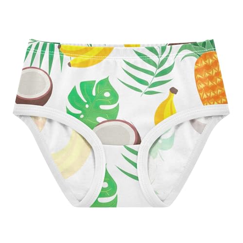 Fun Print Toddler Underwear Floral 2t Cotton Girl Panties Cute Tropical Fruit Bananas Briefs Girls Undies