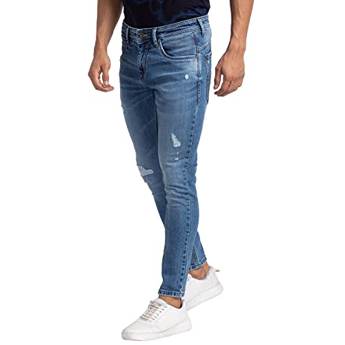 Image of Spykar Men's Mid Rise Regular Fit Jeans