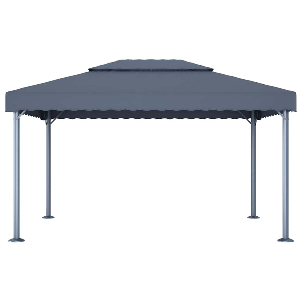 Altana Ogrodowa 400 x 300 cm Antracytowa z Aluminium i Stali