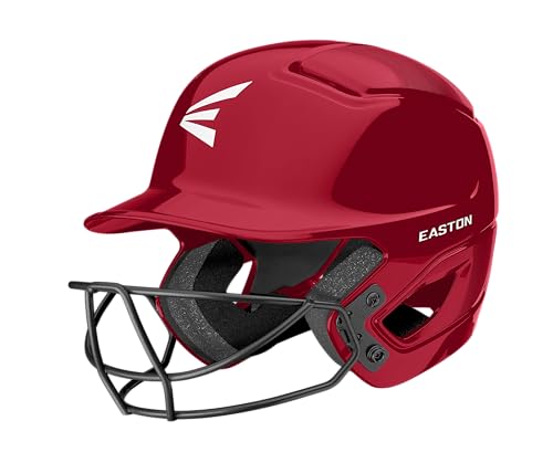 Easton | ALPHA 3.0 Batting Helmet with Facemask | Baseball / Fastpitch Softball | T-Ball/Small | Red