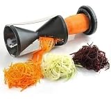 Cortador de Legumes Espiral Manual – Fatiador de Vegetais para Espaguete de Abobrinha e Cenoura – 2 Lâminas em Aço Inox – Cortador...