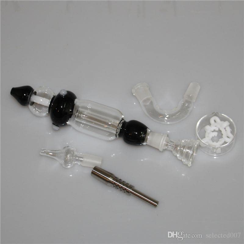 Glas Bongs Hookah Pfeifen Nektar Sammler Kits mit Ti Nagel NC Rauchöl Rig Silikon Wasser Dab Rigs – Bild 7