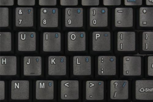 Close-up of embedded numeric keypad keys