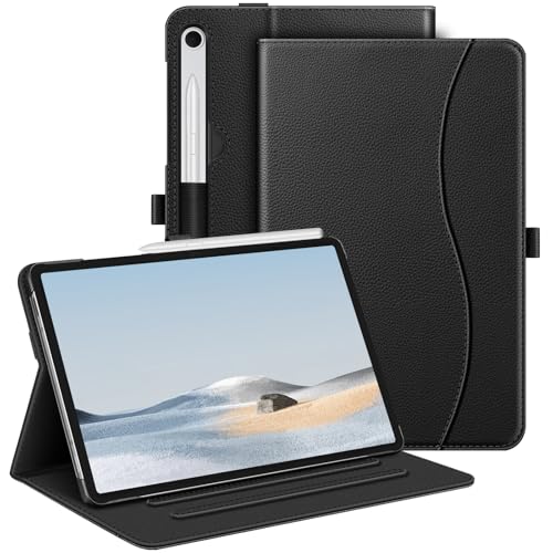 Fintie Case for Samsung Galaxy Tab S10 Lite/ S10 FE/ S9 FE 5G 10.9 Inch/Tab S9 11 Inch with S Pen Holder, Multi-Angle Viewing Protective Cover with Pocket, Auto Sleep/Wake, Black