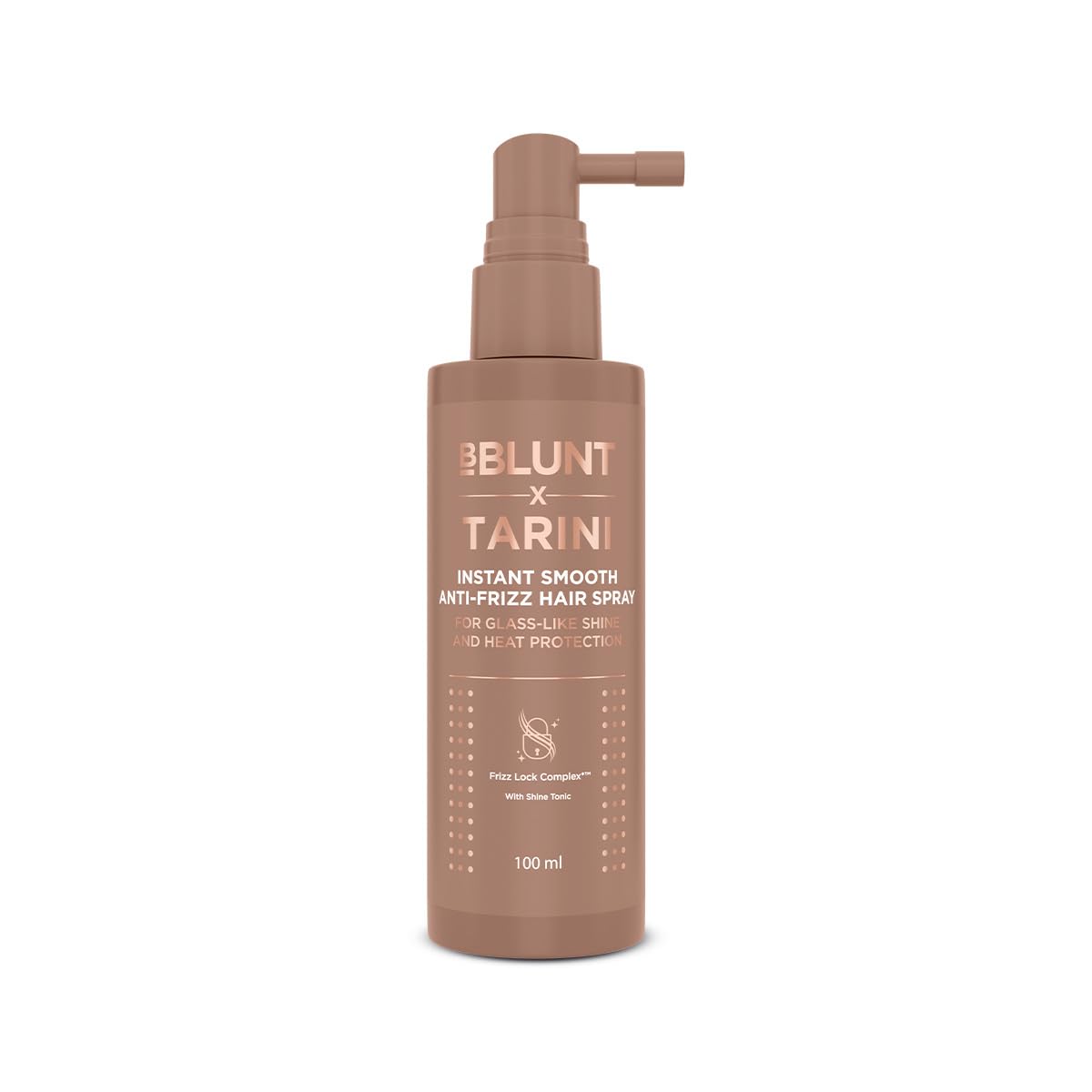 BBLUNT x TARINI INSTANT SMOOTH ANTI-FRIZZ HAIR SPRAY For Glass-Like Shine & Heat Protection |With Frizz Lock Complex™ & Shine Tonic | Humidity-Proof | Activated By Heat | Tarini Peshawaria Approved | All Hair Types-image-33