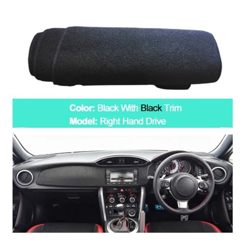 Cubierta de tablero para GT86 y FT86 alfombrilla interior de salpicadero de coche 2012-2019 2