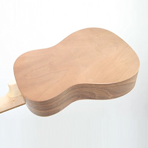 UKULELE BARITONO MADE IN EUROPE TAVOLA ABETE MASSELLO FONDO FASCE NOCE TASTIERA IN PALISSANDRO