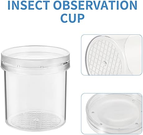 POPETPOP Vacuum Cleaner Toy Lizard Terrarium 6Pcs Magnifying Viewer Box - Mini Viewer Critter Cage Box Container, Kids Science Nature Exploration Tools Small Terrarium Kids Outdoor Toys 8 41koEgSl3nL. AC