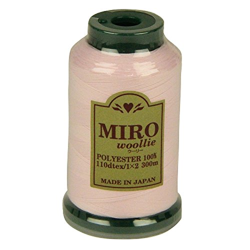 ミロ(MIRO) ウーリー ミシン糸 家庭用 110dtex 300m巻 色番号2 ポリエステル100% 熱や水に強い 日本製