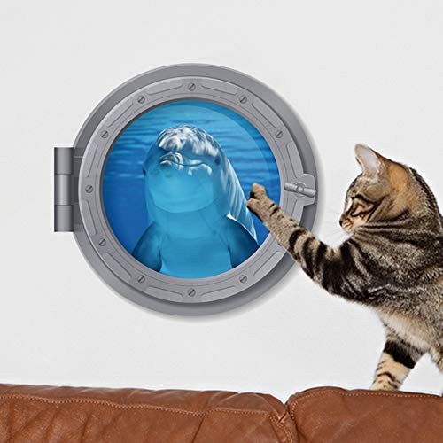 Vinilo decorativo animal azul 27.94x27.94 cm impermeable miniatura 2