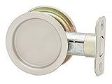 Weiser Satin Nickel Round Passage Pocket Door Lock for Hallway and Closet Doors, Sliding Door Lock/Slide Door Lock, Closet Door Lock, Traditional Home Décor