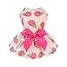 Fitwarm Sweet Ice Cream Pet Clothes for Dog Dresses Vest Shirts Sundress Pink Medium