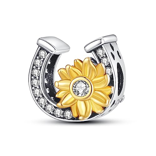 TINSLO Bead Charm Ciondolo Argento Sterling 925 con Cubic Zirconia