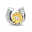 Horseshoe Sunflower Charm