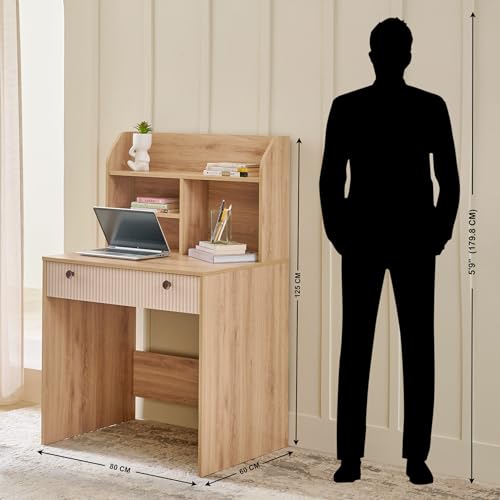 Image of Home Centre | Lexus Study Desk | Engineered Wood | Brown | 1 Year Warranty