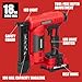 ALLOYPOWER 2 in 1 Cordless Brad Nailer/Electric Stapler with 2.0Ah Battery and Charger,1000pcs Nails and 500pcs Staples Included for Home Improvement & Woodworking