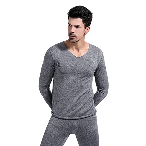 Sous-vêtement thermique homme ensemble fin sans couture en velours UKKO