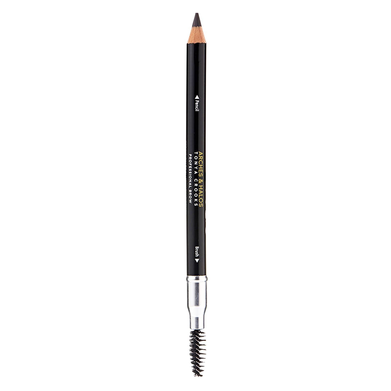 Arches & Halos Precision Brow Shaping Pencil - Double Sided Eyebrow Filler and Spoolie Brush - Creamy Texture for Shaping and Defining With Ease - Vegan, Cruelty Free - Espresso - 0.070 oz