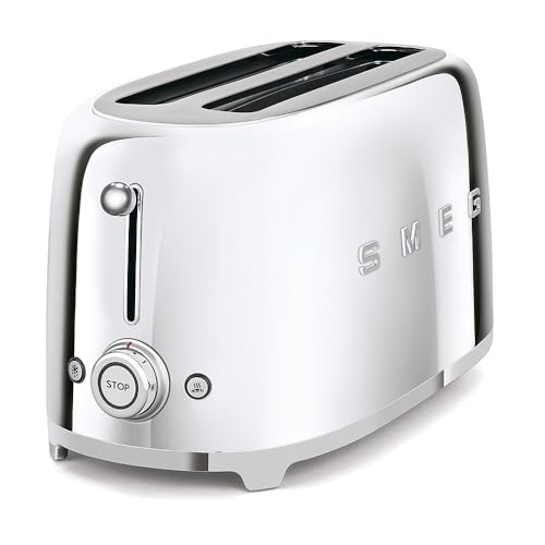 Smeg 50's Retro 4 - slice toaster (Stainless Steel)