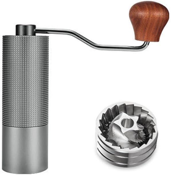 Molinillo de café manual, ajustes de molienda ajustables, rebabas de acero inoxidable, molinillo de café portátil de manivela, para expreso, filtro