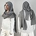 Women Men Fashion Shawl Scarf Cape | Multifunctional Hooded Cowl | Medieval Linen Cotton Cowl Hood |Vintage Goth Costume (Style-B Gray)